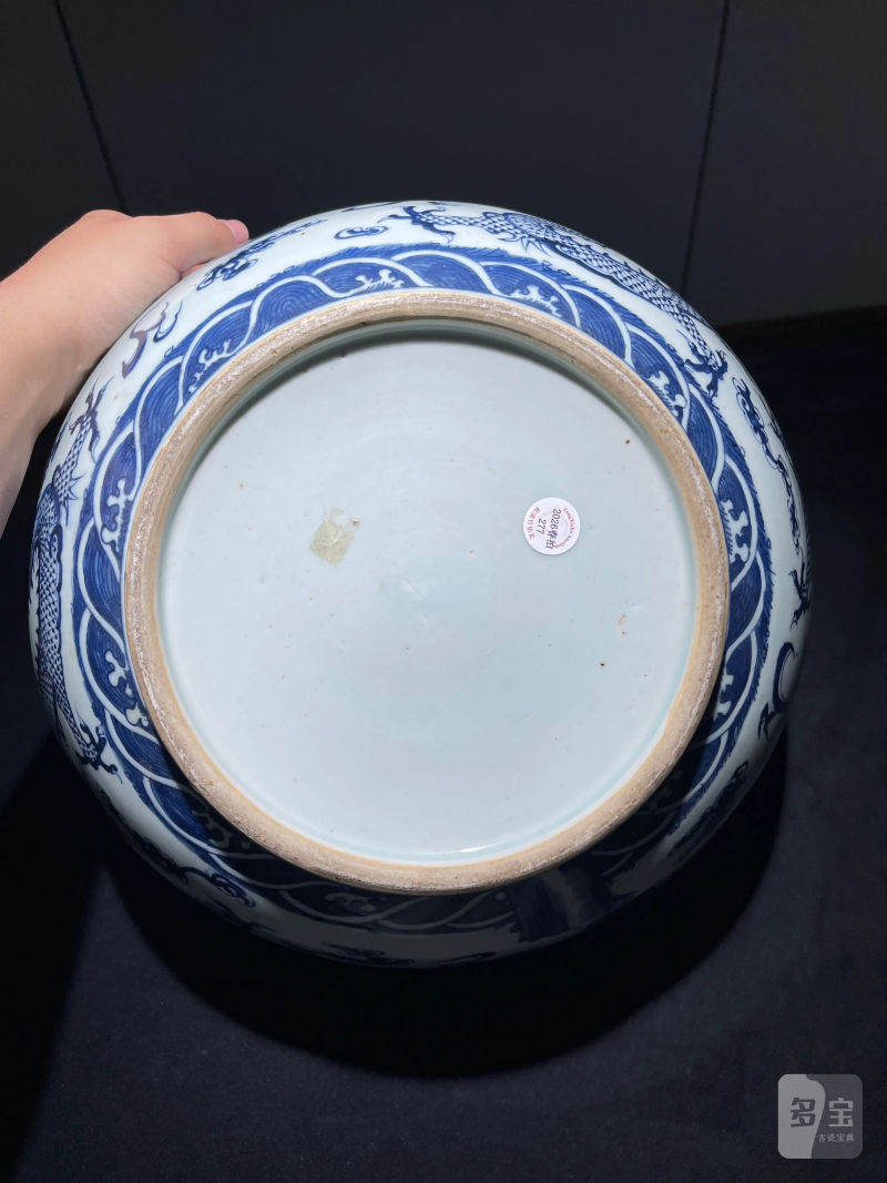 清晚期 青花龙纹大碗 - 图9